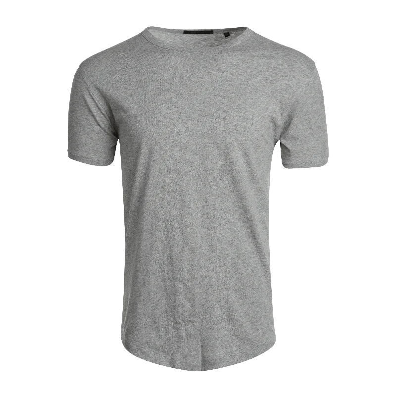 Men's varsity t-shirt-Alpha Slub Tee (Light Grey Heather)