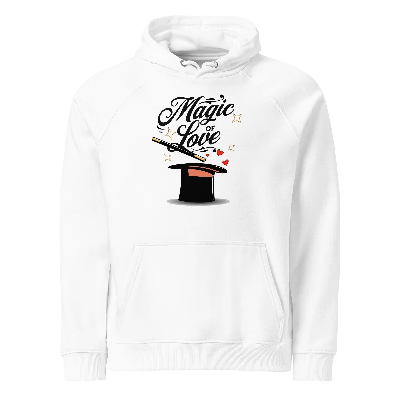 Men's antibacterial hoodie-Magic of Love Graphic Eco Raglan Hoodie