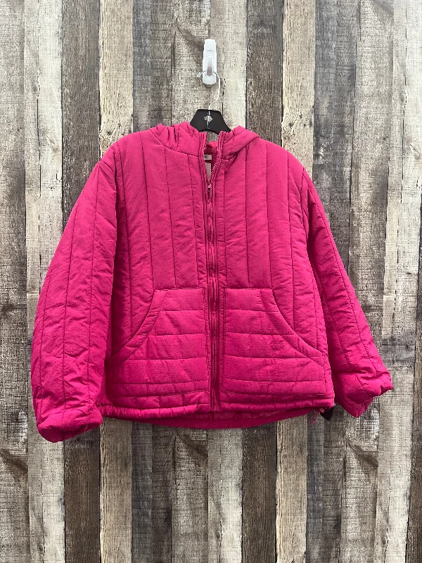 Men's high-stretch utility jacket-Jacket Puffer & Quilted By A New Day In Pink, Size: M