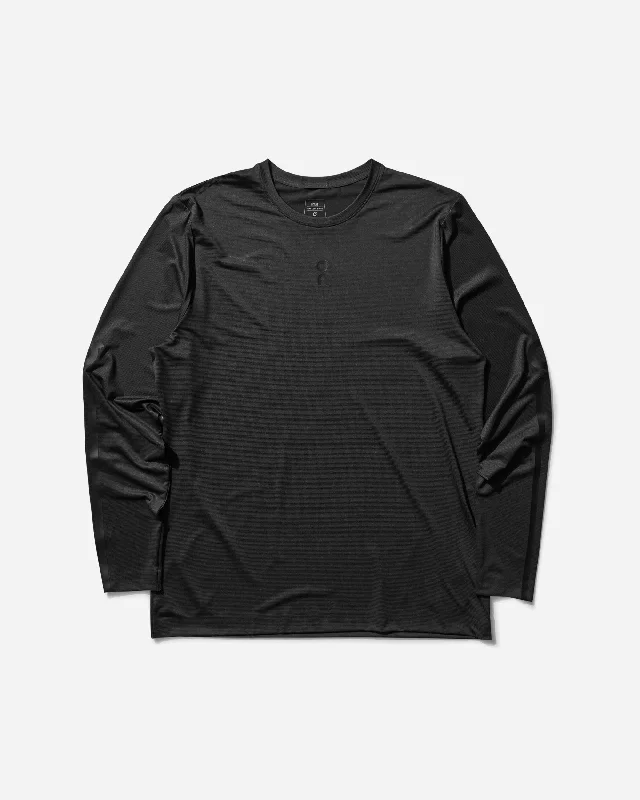 Men's crew neck t-shirt-Men's IKON Core Long-T Black