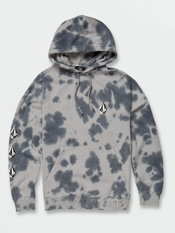 Men's quick-dry hoodie-Iconic Stone Plus Pullover Hoodie - Slate Blue