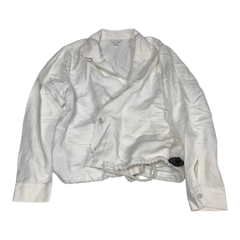 Men's tech-inspired utility jacket-Jacket Other By J. Jill In White, Size: M