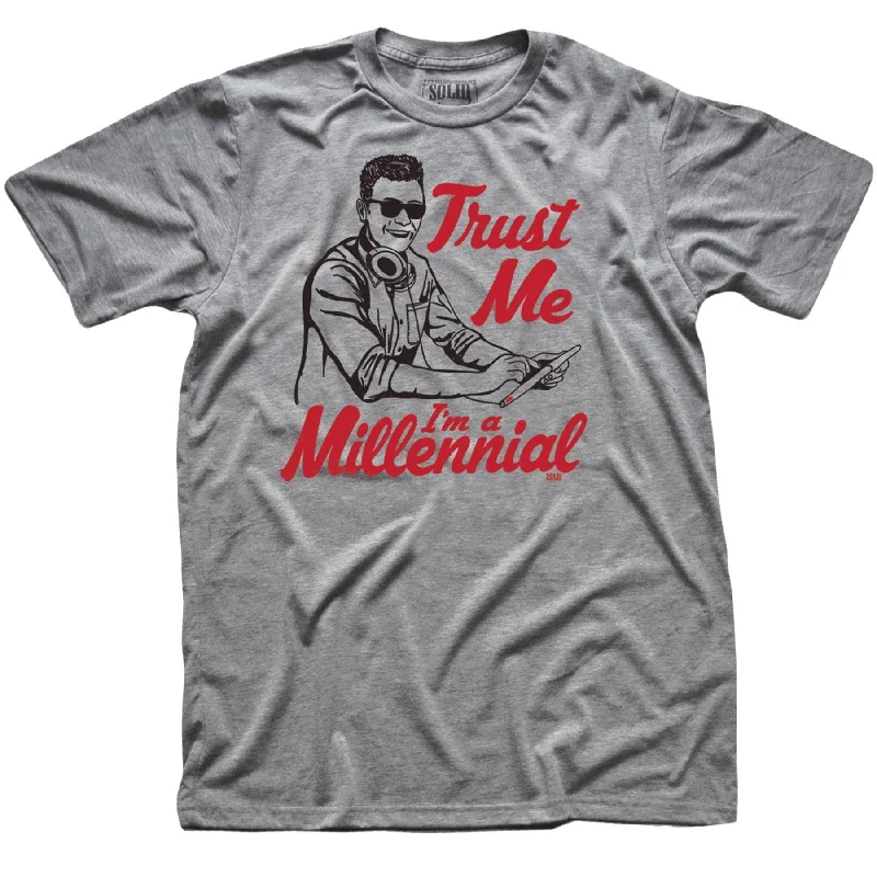 Men's outdoor t-shirt-Trust Me, I'm A Millennial T-shirt