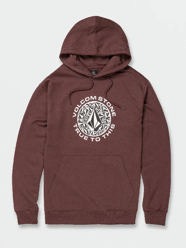 Men's breathable hoodie-True To This Pullover Hoodie - Mahogany