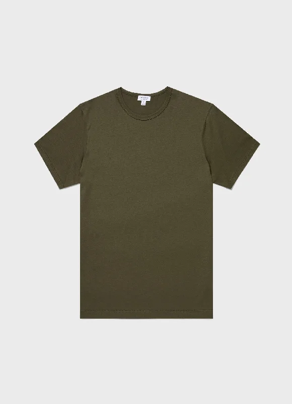 Men's casual wear t-shirt-Men's Classic T-shirt in Pine Green