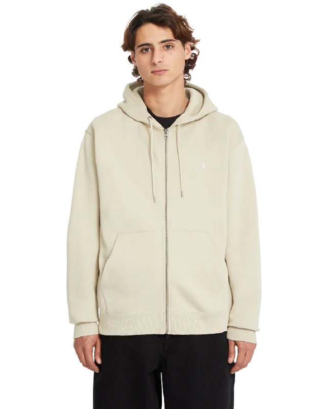 Men's quick-dry hoodie-Single Stone Zip Hoodie in Light Khaki