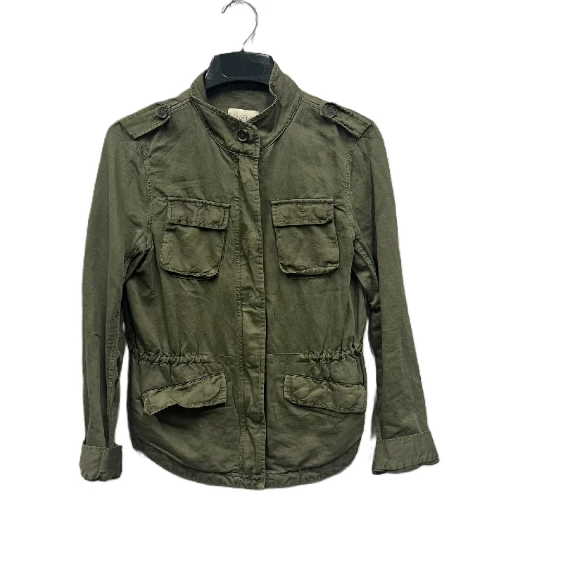 Men's gym-ready trench coat-Jacket Utility By Loft In Green, Size: M