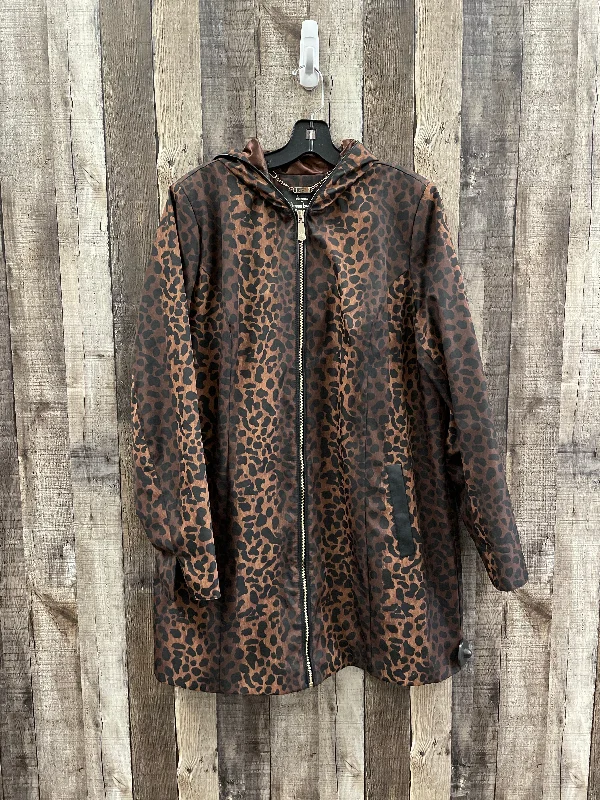 Men's organic windbreaker-Jacket Other By Dennis Basso Qvc In Animal Print, Size: L