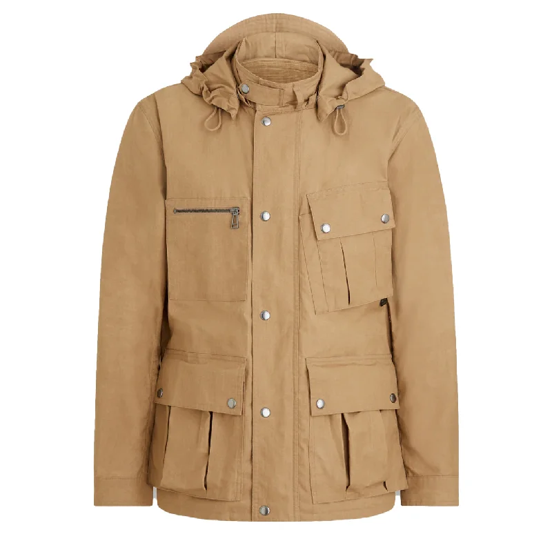 Men's breathable performance jacket-Belstaff Centenary Field Jacket British Khaki