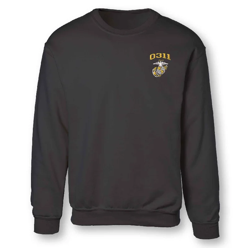 Men's adventure sweatshirt-Marine Corps MOS Embroidered Sweatshirt