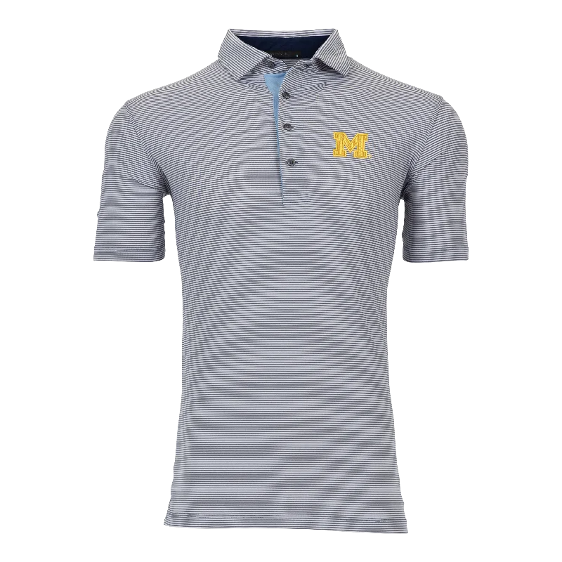 Men's lightweight golf polo shirt-University of Michigan Saranac Polo