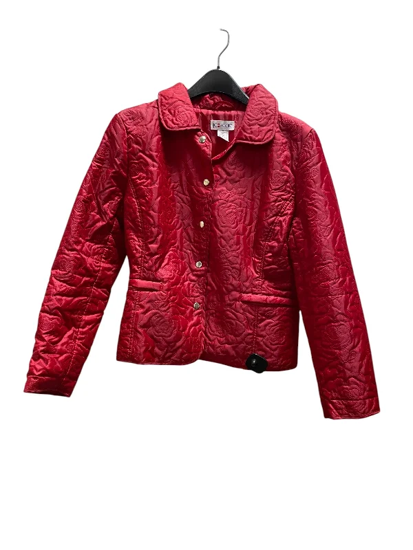 Men's wrinkle-resistant bomber jacket-Jacket Other By Jg Hook In Red, Size: M