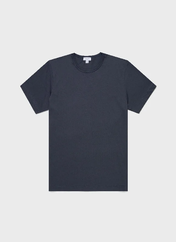 Men's modern t-shirt-Men's Single Jersey T-shirt in Slate Blue