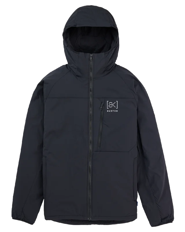 Men's sporty windbreaker-Burton Men's [ak]® Helium Hooded Stretch Insulated Jacket - True Black