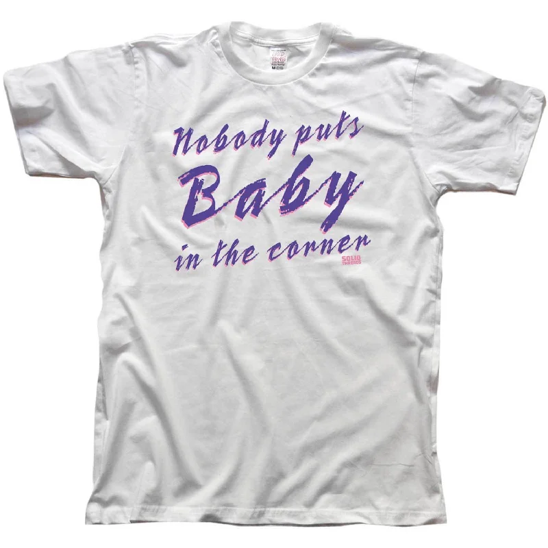 Men's travel t-shirt-Nobody Puts Baby in the Corner T-shirt