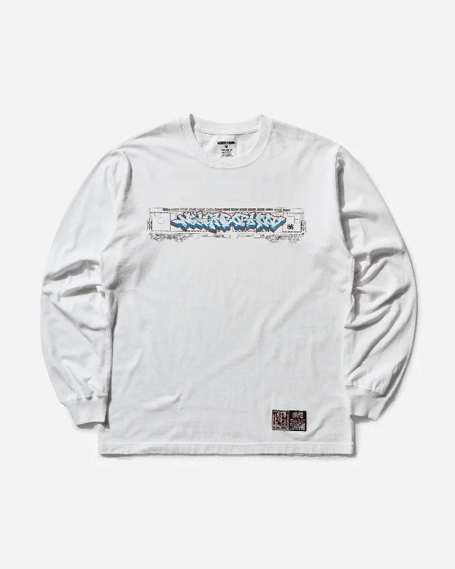 Men's surf t-shirt-Men's Subware LS-2 Longsleeve T-Shirt White