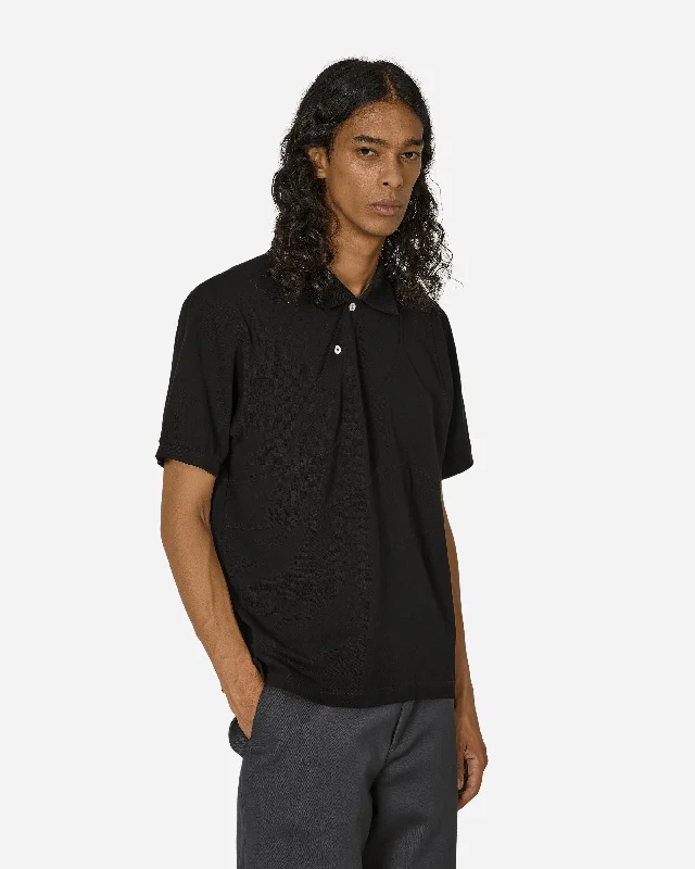 Men's everyday t-shirt-Acre Polo Shungite Black