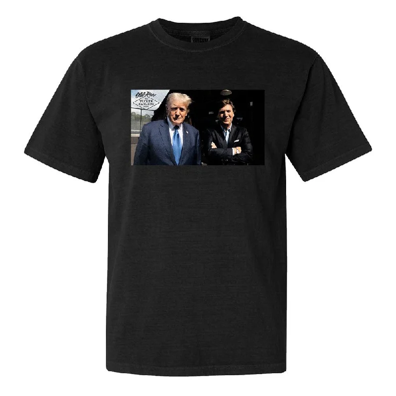 Men's team t-shirt-Tucker x Trump Interview Tee