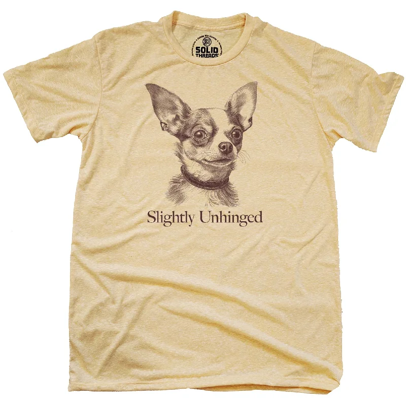 Men's band t-shirt-Slightly Unhinged Chihuahua T-Shirt