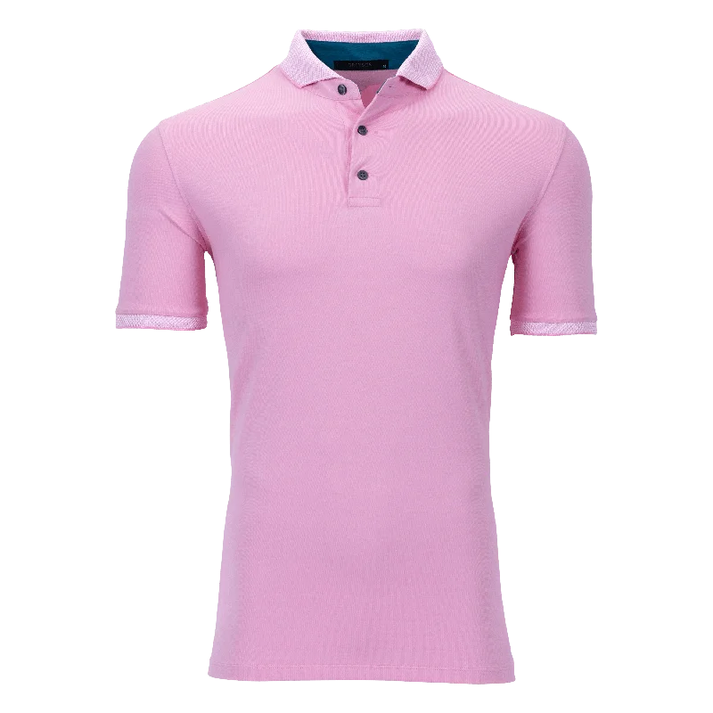 Men's naturally cooling polo shirt-Cherokee Polo (Plumeria)