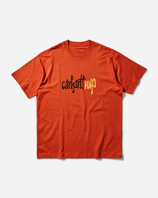 Men's organic t-shirt-Men's Brush Wip T-Shirt Turmeric