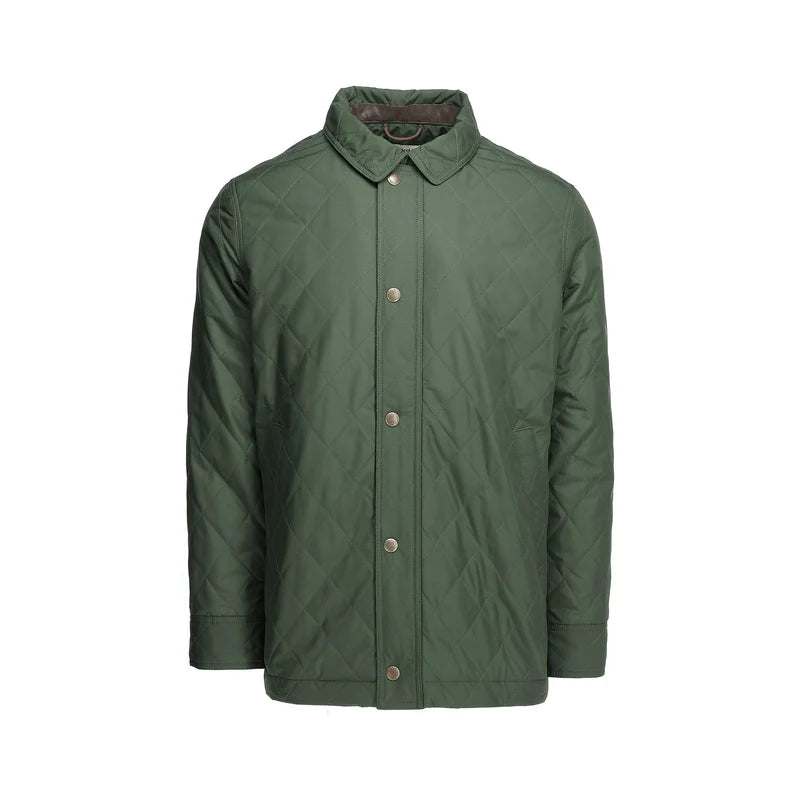 Men's breathable performance jacket-Braddock Quilted Jacket (Forest Green)