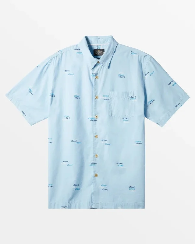 Men's tech-inspired office shirt-Quiksilver Short Sleeve Men's Woven Shirts