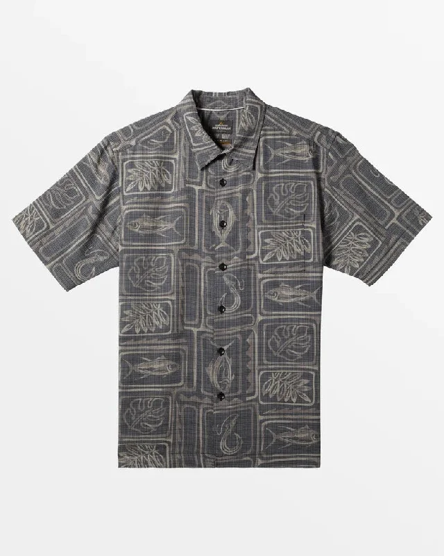 Men's pre-shrunk casual wear shirt-Quiksilver Short Sleeve Men's Woven Shirts