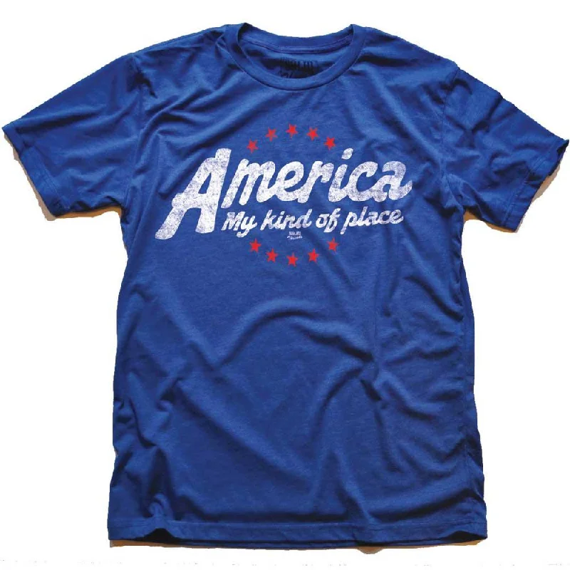 Men's surf t-shirt-America My Kind Of Place T-shirt