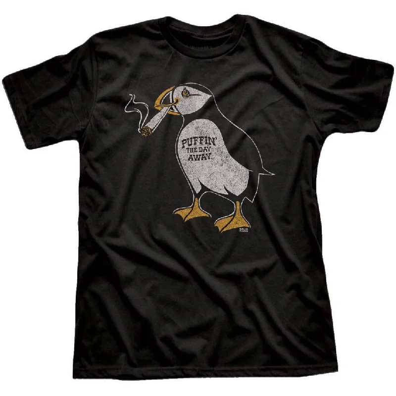 Men's tactical t-shirt-Puffin Away T-shirt