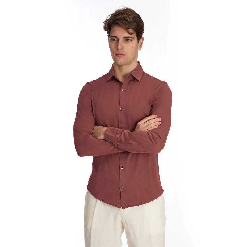 Men's antibacterial casual polo shirt-LIGHT BROWN POLO SHIRT