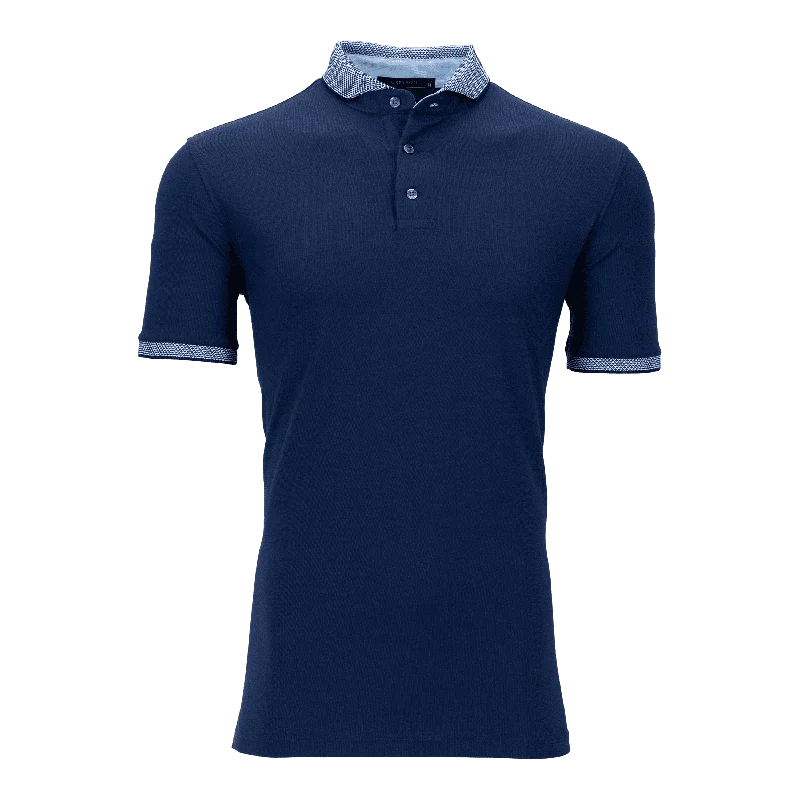 Men's sporty casual polo shirt-Cherokee Polo (Maltese Blue)