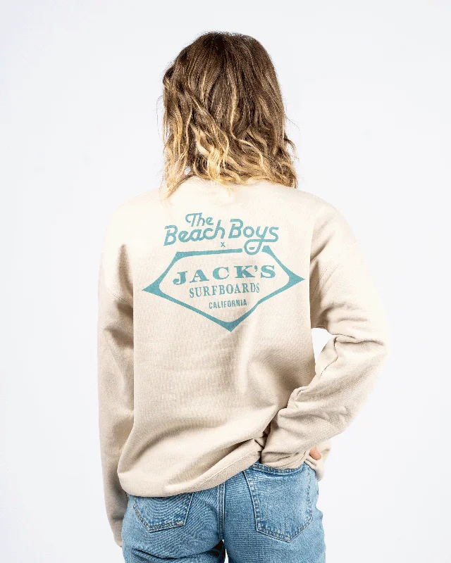 Men's reversible sweatshirt-The Beach Boys x Jack's " Retro Beach Boys " Crewneck Sweatshirt