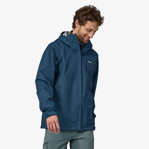 Men's lightweight puffer coat-Torrentshell 3L Rain Jacket (Lagom Blue)