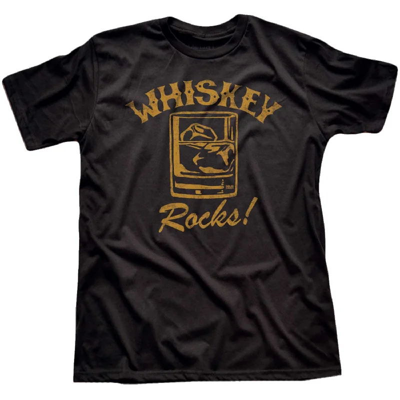 Men's slim fit t-shirt-Whiskey Rocks T-shirt