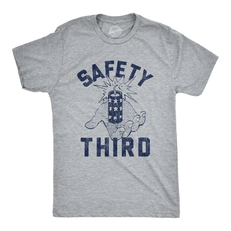 Men's soft t-shirt-Safety Third Men's T Shirt