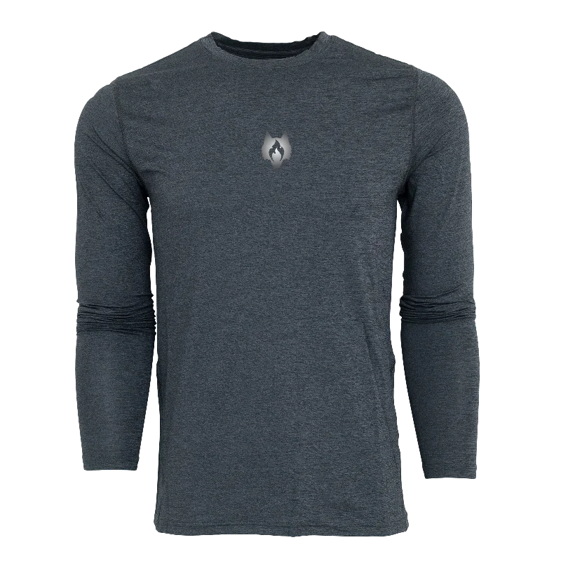 Men's casual t-shirt-Crimson Wolf Guide Sport Long Sleeve