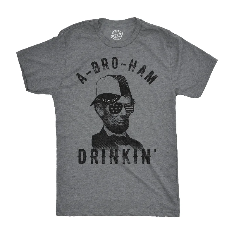 Men's striped t-shirt-A-Bro-Ham Drinkin Men's T Shirt