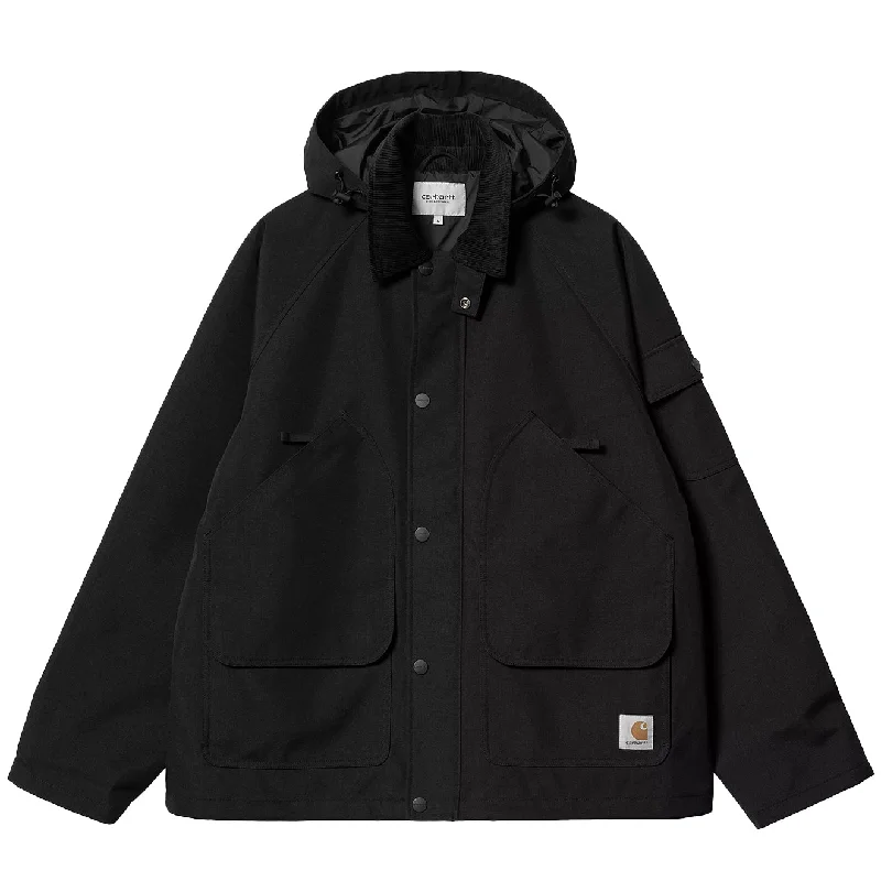 Men's breathable softshell coat-Carhartt WIP Clarton Jacket Black / Black