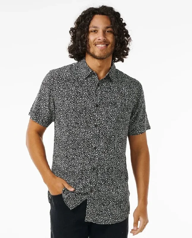 Men's antibacterial dress wear shirt-Rip Curl Short Sleeve Men's Woven Shirts