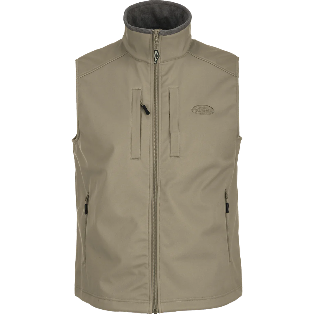 Men's breathable fleece jacket-Drake Windproof Soft Shell Vest