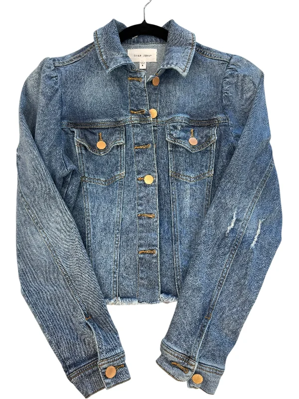 Men's summer bomber jacket-Jacket Denim By Dear John In Blue Denim, Size: S