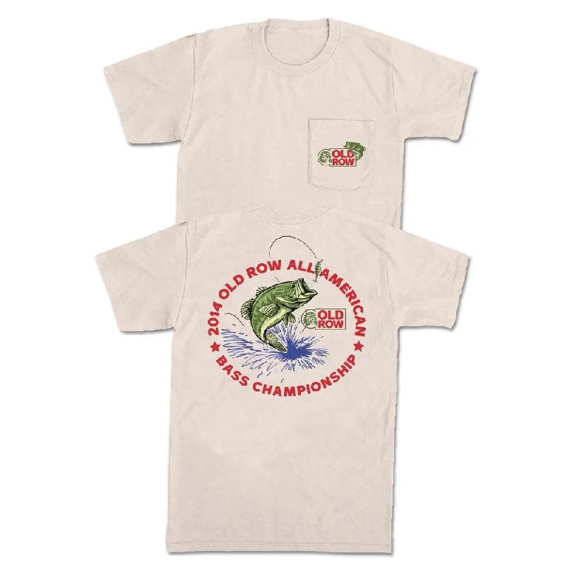 Men's retro t-shirt-All American Bass Championship Pocket Tee