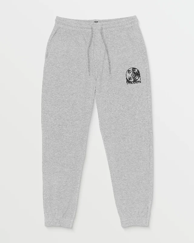 Men's modern gym pants-Echo Chamber Fleece Pants - Heather Grey