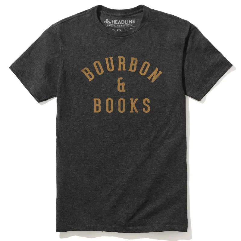 Men's printed t-shirt-Bourbon & Books T-Shirt