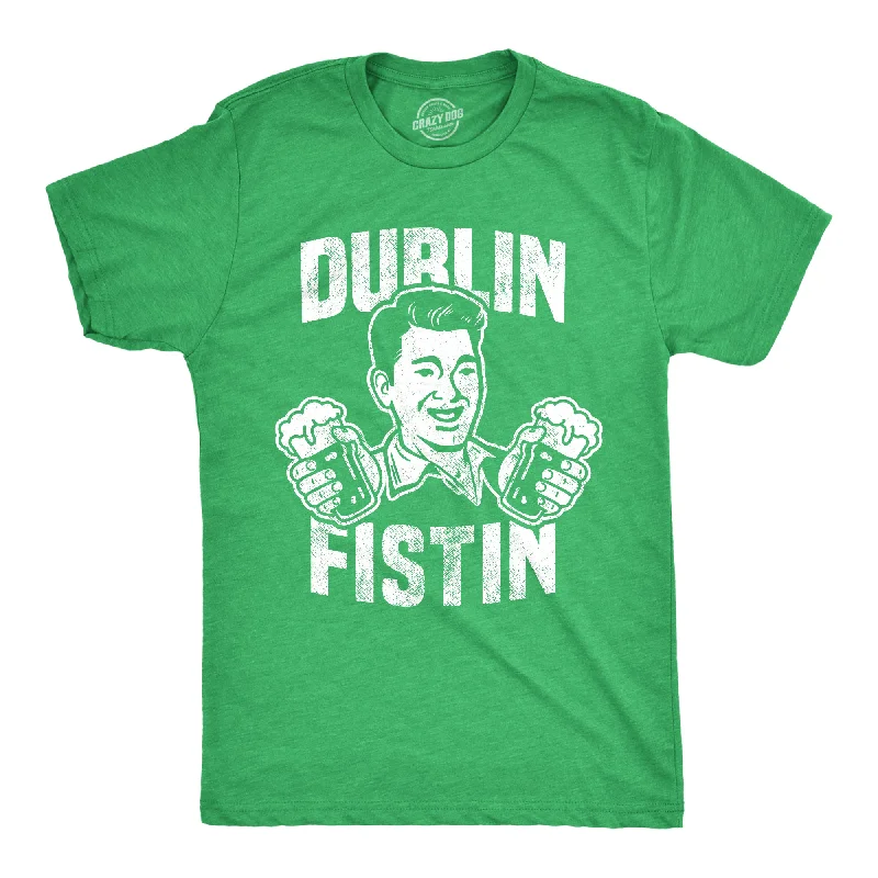 Men's cotton t-shirt-Dublin Fistin Men's T Shirt