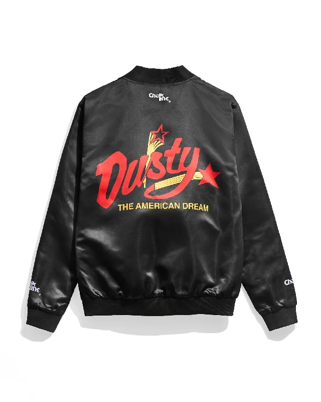 Men's adventure-ready leather jacket-Dusty Rhodes Reversible Satin Jacket