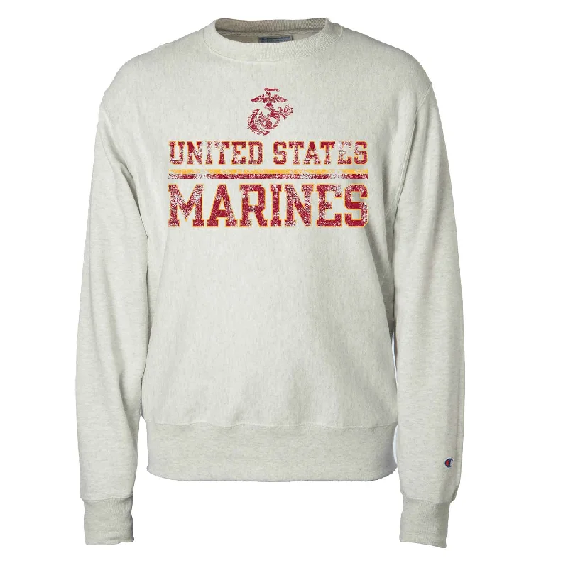 Men's training sweatshirt-Champion Reverse Weave US Marines Crew