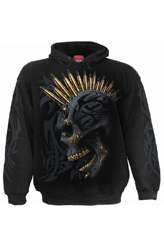 Men's modern hoodie-Black Gold - Hoody Black