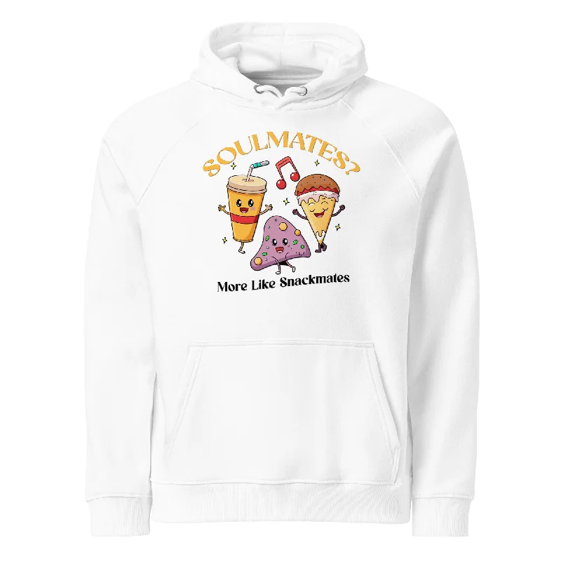 Men's sustainable hoodie-Snack Buddies Graphic  Eco Raglan Hoodie